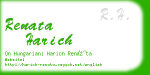 renata harich business card